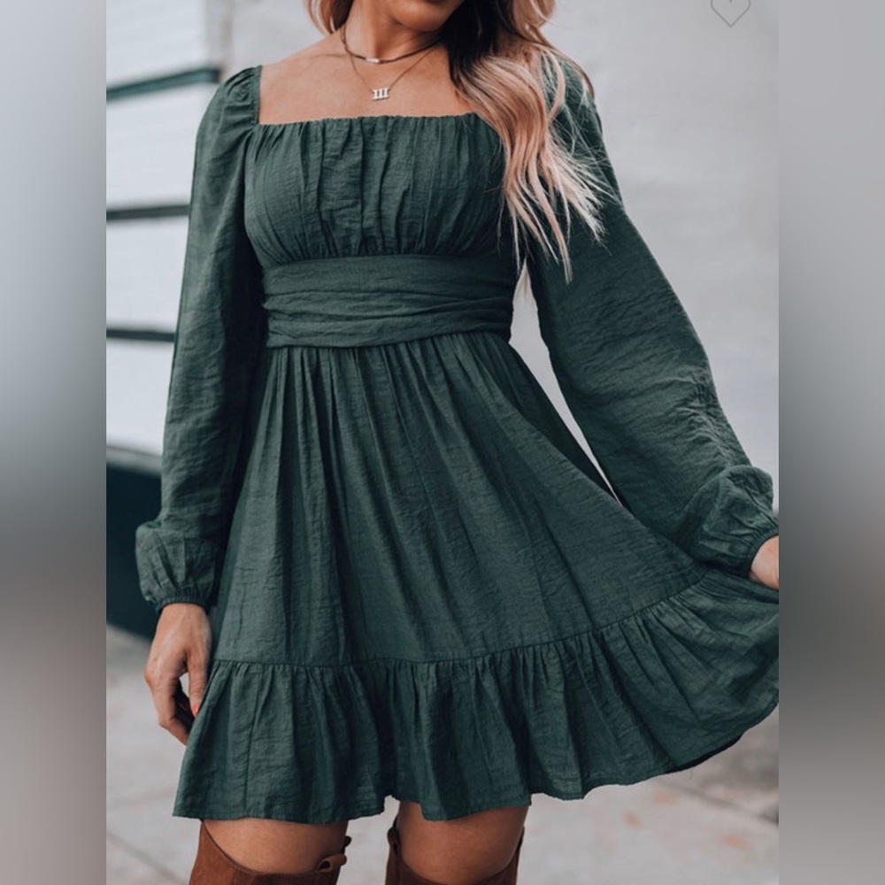 Green Fall Dress